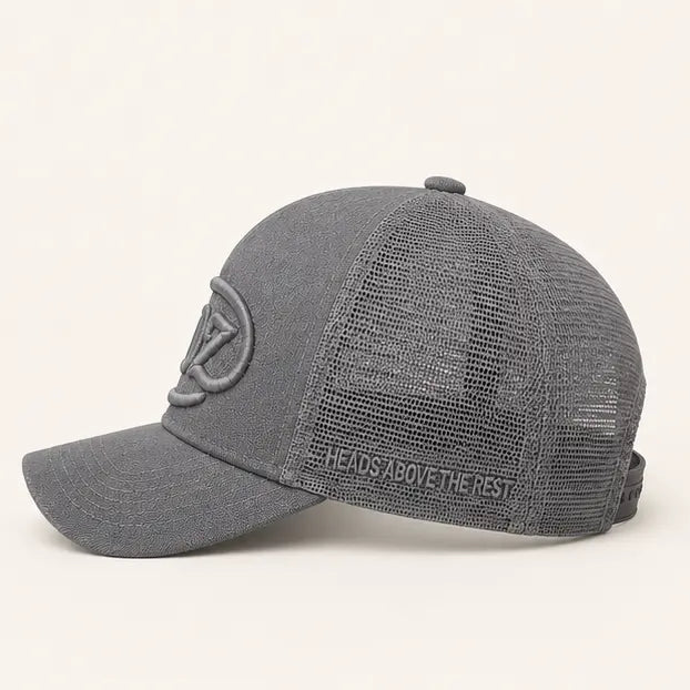 Concrete Grey LIDZ cap — side profile